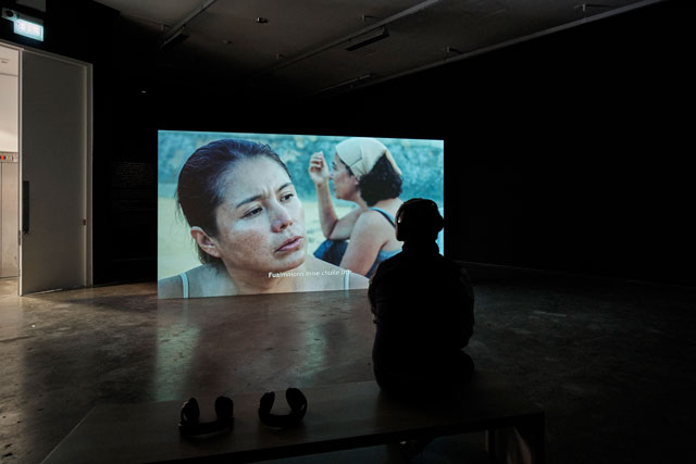 Nicoline van Harskamp. PDGN, 2016. Installation view at Project Art Centre, Dublin. Photo: Project Art Centre.