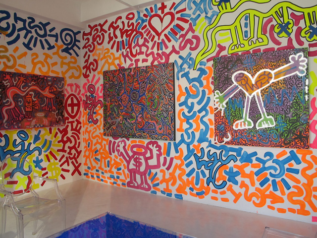 Caligrafitti in 2012 at Leila Heller Gallery in Chelsea featuring works by LA2.