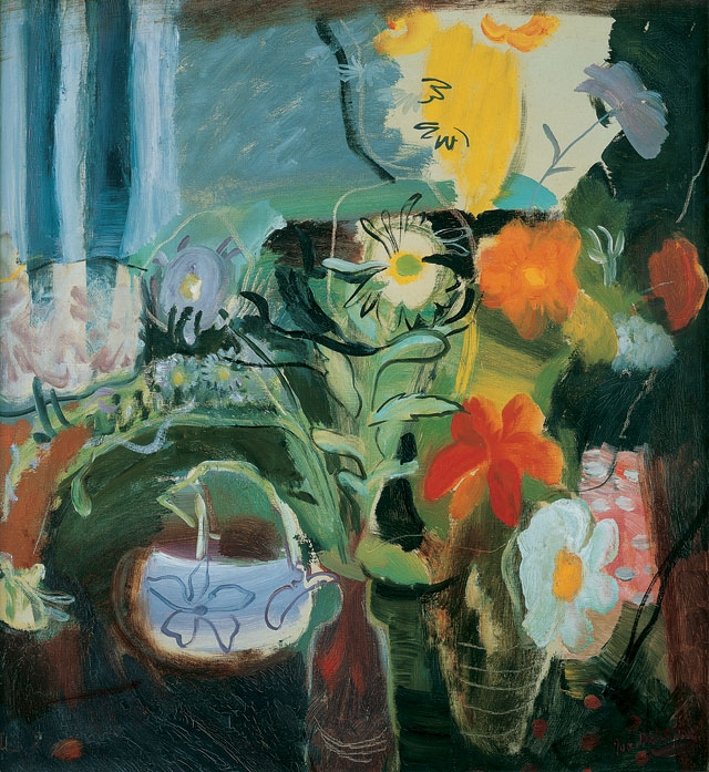 Ivon Hitchens, Flowers, 1942. Oil on canvas, 61 x 56.3cm. Pallant House Gallery © The Estate of Ivon Hitchens.