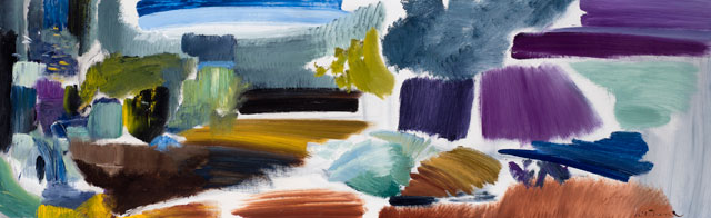 Ivon Hitchens, September Water, 1961. Oil on canvas. Private collection © The Estate of Ivon Hitchens.