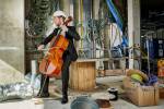 Callum Hüseyin and the Royal Philharmonic Orchestra, Let’s Finish It. The Centre for Cancer Drug Discovery building site. Photo courtesy Institute of Cancer Research.