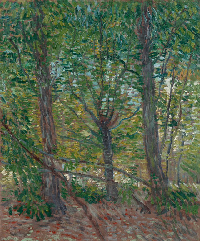 Vincent Van Gogh. Trees, 1887. Oil on canvas, 46.5 x 38.0 cm. Van Gogh Museum, Amsterdam (Vincent van Gogh Foundation).