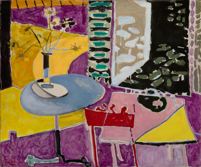 Patrick Heron. Interior with Garden Window : 1955, 1955. Oil paint on canvas, 121.92 x 152.4 cm. Private collection. © Estate of Patrick Heron. All Rights Reserved, DACS 2018.
