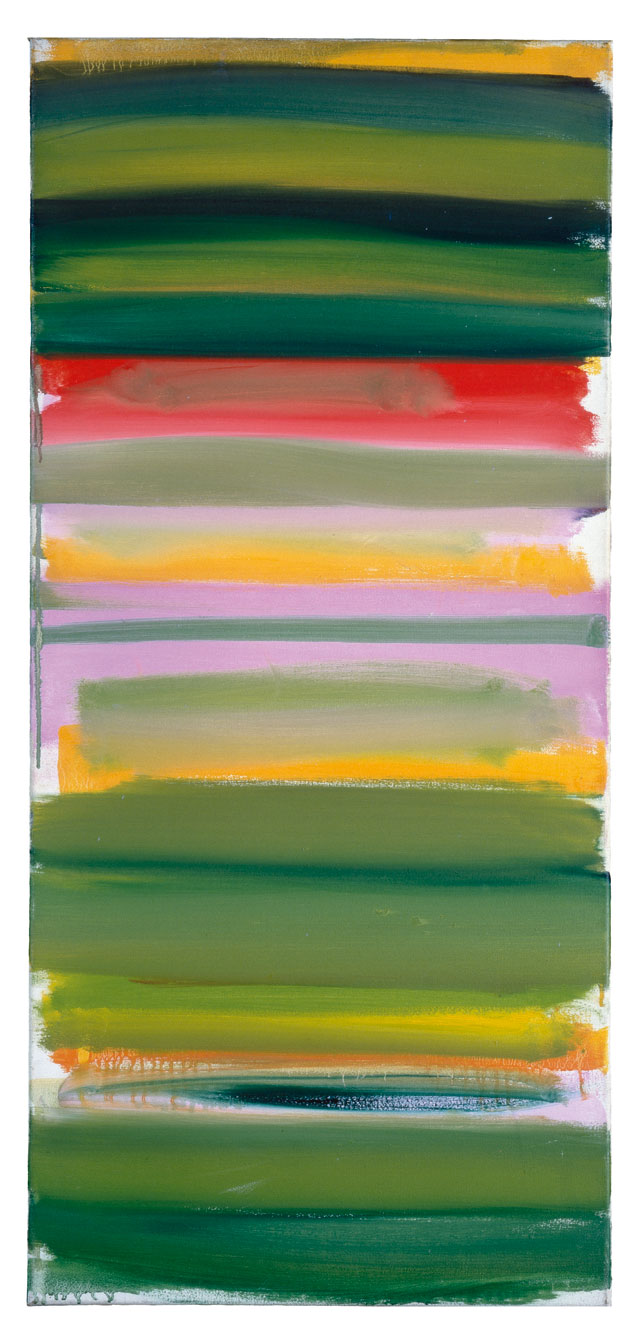 Patrick Heron. Green and Mauve Horizontals : January 1958, 1958. Oil paint on canvas, © Estate of Patrick Heron. All Rights Reserved, DACS 2018.