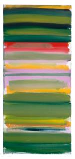 Patrick Heron. Green and Mauve Horizontals : January 1958, 1958. Oil paint on canvas, © Estate of Patrick Heron. All Rights Reserved, DACS 2018.