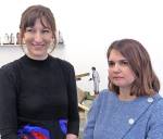 Curators Alexandra Kokoli (right) and Basia Śliwińska talk to Studio International about the exhibition Home Strike at I’étrangère in London, 8 March 2018. Photograph: Martin Kennedy.