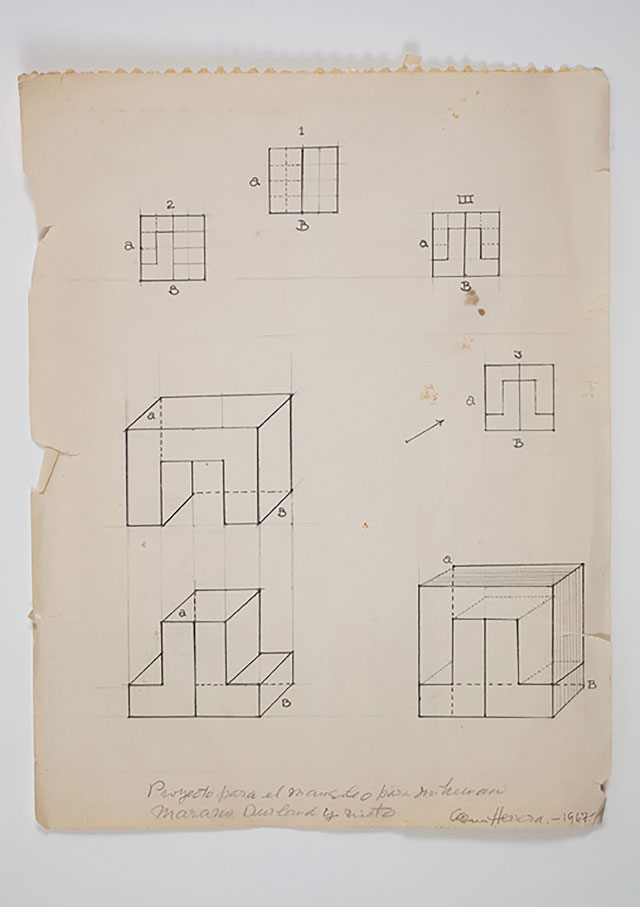 Carmen Herrera. Drawing for Pavanne, 1967-2017. © Carmen Herrera; Courtesy Lisson Gallery.