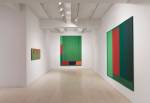 Installation view of John Hoyland: Stain Paintings 1964–1966, 32 East 57th Street, New York, September 15 – October 21, 2017. © The John Hoyland Estate. All rights reserved, DACS 2017. Photograph: Tom Barratt, courtesy Pace Gallery.