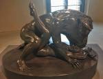 Damien Hirst. The Minotaur. Black granite, 120.7 x 173.4 x 111.1 cm. Photograph: Joe Lloyd.