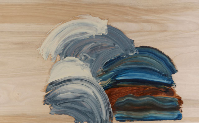 Howard Hodgkin. Arriving, 2013–14. Oil on wood, 118.7 x 192.8 cm. © Howard Hodgkin. Courtesy the artist and Gagosian.