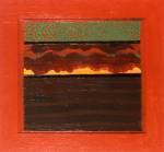 Howard Hodgkin. Bombay Sunset, 1972–73. Oil on wood, 44.5 x 98 cm. © Howard Hodgkin. Courtesy the artist and Gagosian.