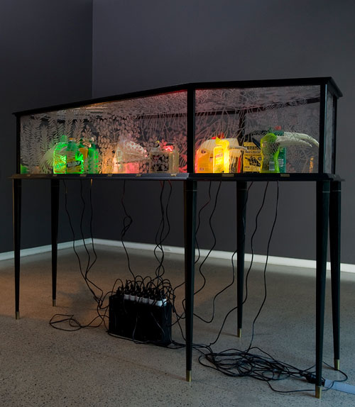 Fiona Hall. Big Game Hunting, 2013. Installation view (4). Heide Museum of Modern Art, Melbourne. Photograph: John Brash.