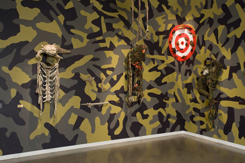 Fiona Hall. Big Game Hunting, 2013. Installation view (5). Heide Museum of Modern Art, Melbourne. Photograph: John Brash.