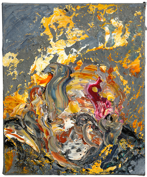 Maggi Hambling. Victim 30, 2014. Oil on canvas, 12 x 10 in. © Maggi Hambling. Photograph: Douglas Atfield.