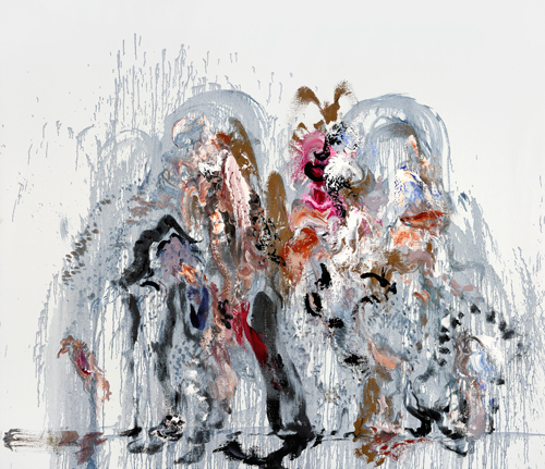 Maggi Hambling. Wall of water XII, 2012. Oil on canvas, 78 x 89 in. © Maggi Hambling. Photograph: Douglas Atfield.