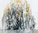 Maggi Hambling. Wall of water I, 2010. Oil on canvas, 78 x 89 in. © Maggi Hambling. Photograph: Douglas Atfield.