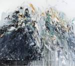 Maggi Hambling. Wall of water VI, 2011. Oil on canvas, 78 x 89 in. © Maggi Hambling. Photograph: Douglas Atfield.