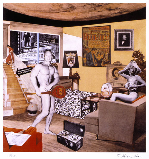 Richard Hamilton, Just what was it that made yesterday's homes so different, so appealing? 1992. Tate
© Richard Hamilton 2005. All rights reserved, DACS.