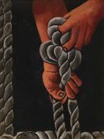 Marsden Hartley. Knotting Rope, 1939–40. Oil on board, 28 x 22 in (71.1 x 55.9 cm). Private collection, New York.