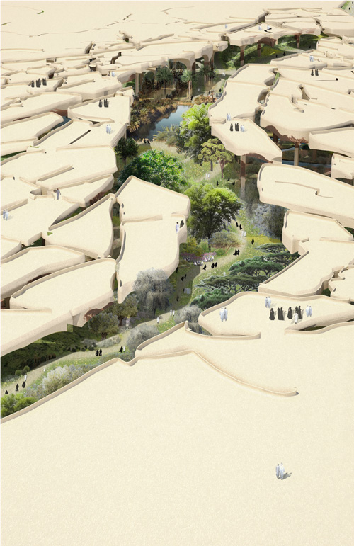 Heatherwick Studio. Fractured Desert, Al Fayah Park, Abu Dhabi.