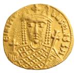 Unknown Artist. Solidus of Irene of Athens, 797-802. Gold, diameter: 2 cm (13/16 in.). Numismatic Museum, Athens.