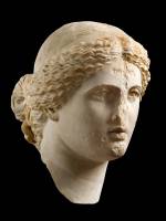 Unknown Artist. Head of Aphrodite, 1st century. Marble, possibly Parian (Marathi), height: 15 3/4 in. (40 cm). National Archaeological Museum, Athens.