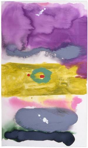 <p>Helen Frankenthaler. <em>Untitled</em>,
1996.
Acrylic on paper,
105.4 x 74.9 cm (41½ x 29½ inches).