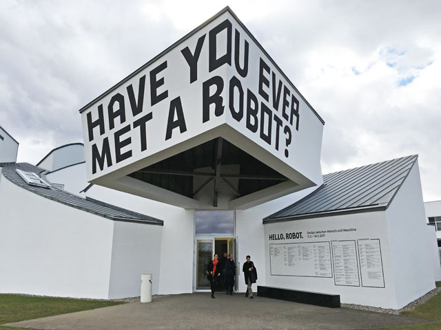 Vitra Design Museum, Weil am Rhein, Germany. Exhibition entrance. Photograph: Veronica Simpson.