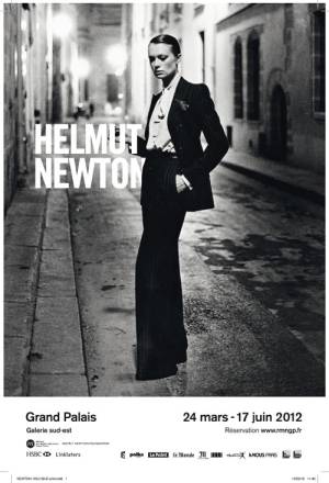 Poster for the Helmut Newton exhibition, Grand Palais, Galerie sud-est, Paris.