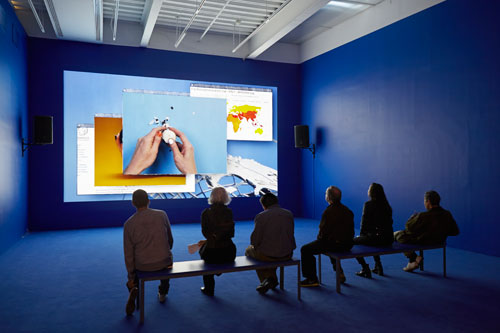 Camille Henrot: The Restless Earth. Installation view (7), New Museum, 2014. Courtesy New Museum, New York. Photograph: Benoit Pailley.