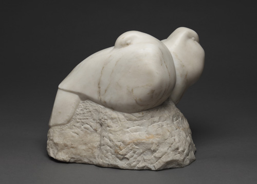 Barbara Hepworth. Doves (Group), 1927. Sculpture; Parian marble. Manchester Art Gallery. © Bowness.