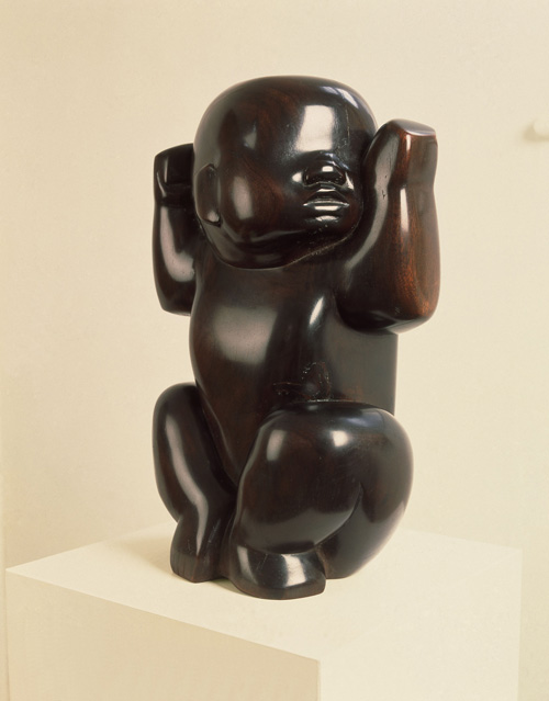 Barbara Hepworth. Infant, 1929. Sculpture; wood, 438 x 273 x 254 mm, Tate © Bowness.