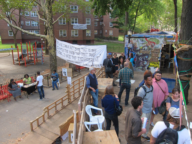 Thomas Hirschhorn. Gramsci Monument, 2013. Forest Houses, Bronx, New York. Courtesy Dia Art Foundation. Photograph: Romain Lopez.