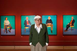 David Hockney at the Royal Academy of Arts, London, 2016. © David Parry/Royal Academy of Arts.