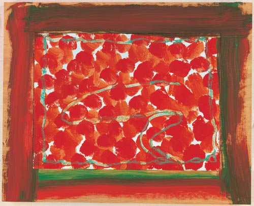 Howard Hodgkin.<em> Wallpaper</em>, 2004. 65.1 x 80.7 cm. Courtesy Gagosian Gallery, London, New York, Los Angeles © Howard Hodgkin