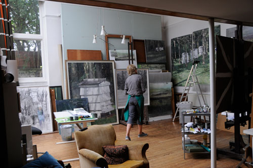 Eileen Hogan at Pembroke Studios, 2014. Photograph: Sandra Lousada.