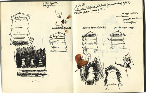 Eileen Hogan. Sketchbooks of Little Sparta.