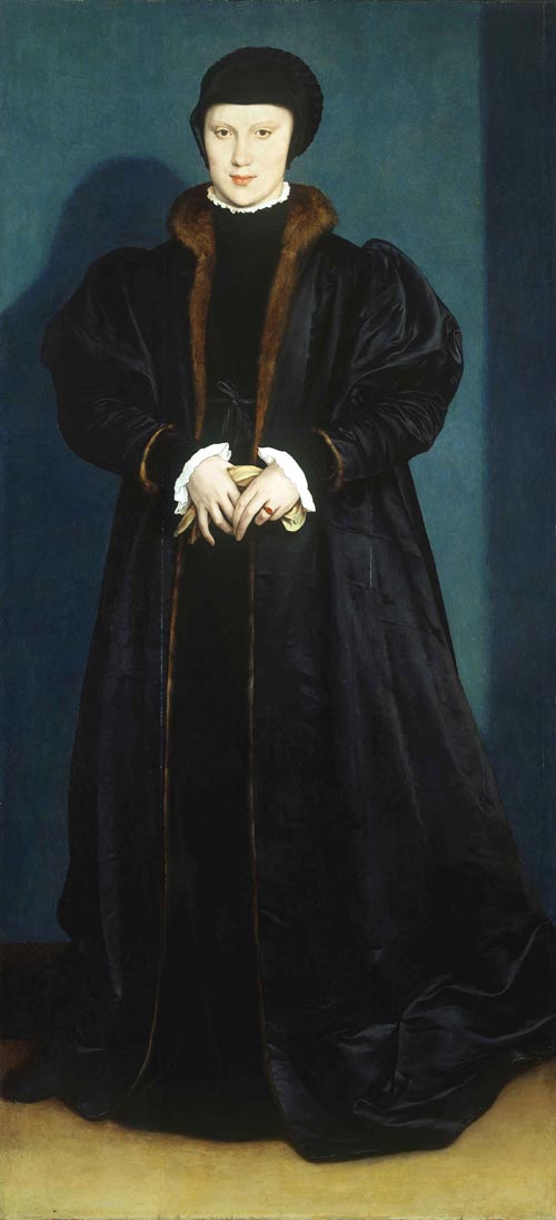 Hans Holbein. <em>Christina of Denmark, Duchess of Milan</em>, 1538. The National Gallery, London.