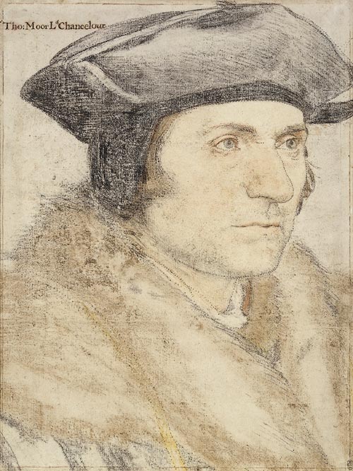 Hans Holbein. <em>Sir Thomas More</em>, 1526-27. The Royal Collection © 2006 Her Majesty Queen Elizabeth II.