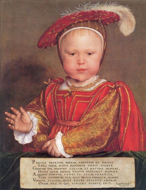 Hans Holbein. <em>Edward, Prince of Wales</em>, 1538-39. Andrew W. Mellon. Collection, Image © 2006 Board of Trustees, National Gallery of Art, Washington.