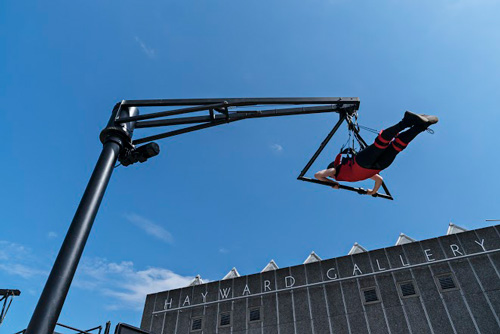 Carsten Höller. Two Flying Machines, 2015. Installation view. Photograph: © Ela Bialkowska, OKNO studio.