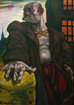 Peter Howson. Noble Dosser, 1986. Oil on canvas, 106.5 x 75 cm. © Peter Howson, Flowers Gallery, Cork St, London.