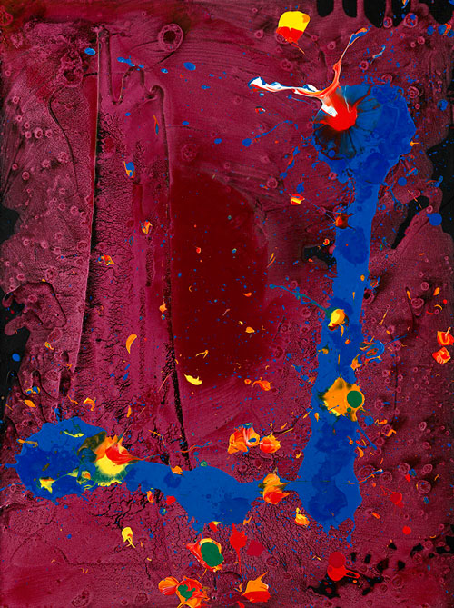 John Hoyland. Throw the Dice, 2010. Courtesy of Beaux Arts.