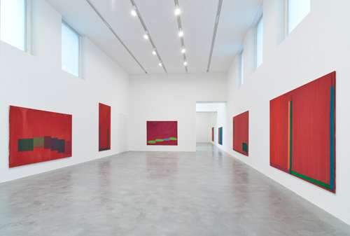 John Hoyland: Power Stations: Paintings 1964-1982, installation view, Gallery 1, Newport Street Gallery, London © Kioyar Ltd, Photograph: Prudence Cuming Associates.