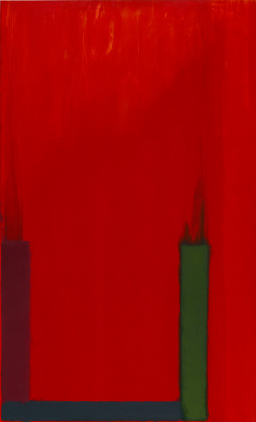 John Hoyland. 28.6.67. Oil on canvas, 300 x 183 cm. © The John Hoyland Estate. Photograph: Prudence Cuming Associates.