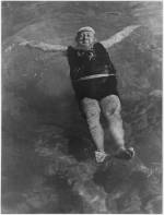 Karoly Escher. <em>Bank Manager at the Baths, Budapest</em>, 1938. Silver gelatin print, 392 x 290 mm. Hungarian Museum of Photography. Copyright Hungarian Museum of Photography.