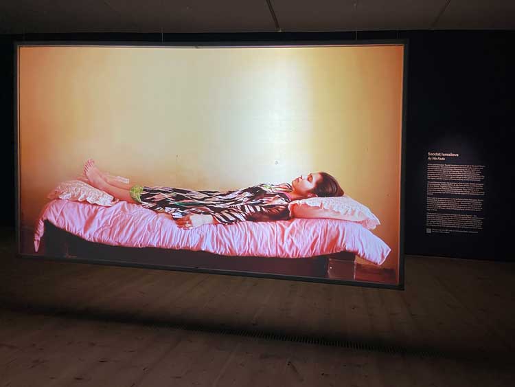 Saodat Ismailova, Zukhra, 2013. Installation view, Baltic Centre for Contemporary Art, Gateshead, 8 November 2025 – 7 June 2026. Photo: Veronica Simpson.