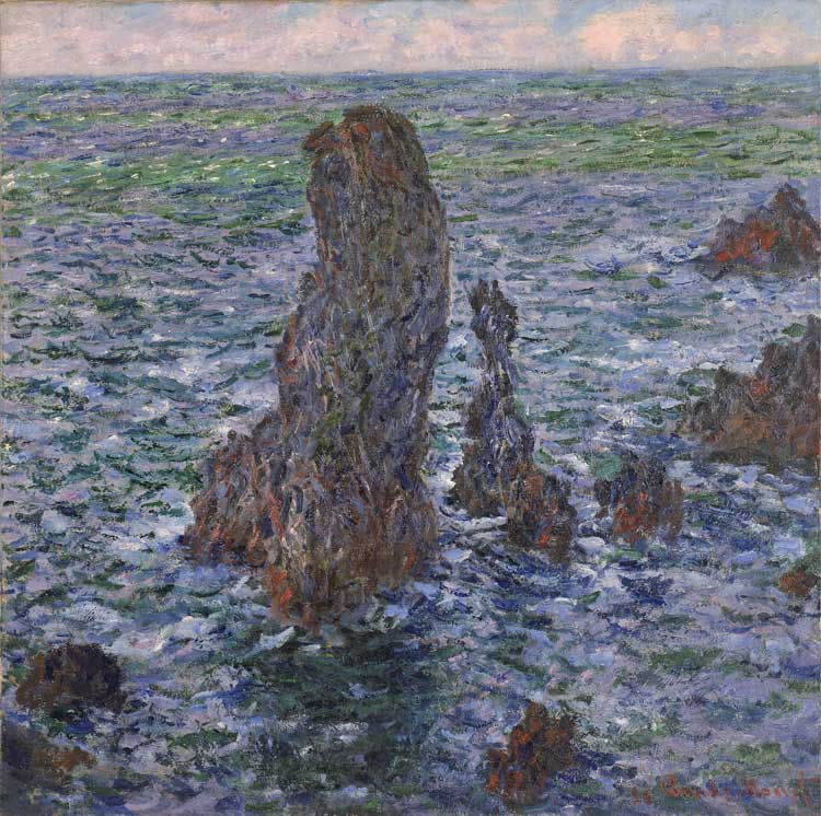 Claude Monet, The Pyramids of Port-Coton, 1886. Oil on canvas, 65.5 x 65.6 cm. Photo: Peter Schälchli, Zurich.