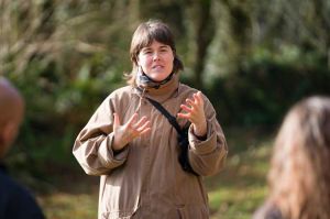 Ingela Ihrman at the Eden Project, Cornwall. Photo: Steve Tanner.