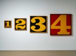 Robert Indiana, Exploding Numbers, 1964-66, installation view at Yorkshire Sculpture Park, 2022. Photo: © Jonty Wilde, courtesy of Yorkshire Sculpture Park. Artwork: © 2022 Morgan Art Foundation Ltd./ Artists Rights Society (ARS), New York/DACS, London.
